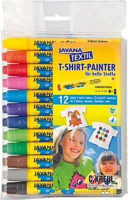 Produktbild von 12 Stück JAVANA TEXTIL Stoffmalstift, 1 Stück