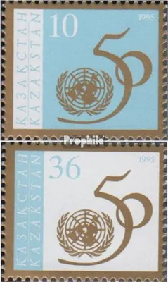 Produktbild von Briefmarken Kasachstan 1995 Mi 102-103 (kompl.Ausg.) postfrisch UNO