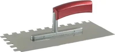 Produktbild von Glättekelle 280 x 130 mm / 12 x 12 x 12mm gezahnt, Kaufmann®, rostfrei