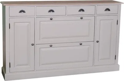 Produktbild von Casa Padrino Shabby Chic Landhaus Stil Sideboard Schuhschrank - Dielen Schrank