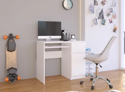 Produktbild von Akord Schreibtisch Piksel 1 Schublade 1 Schrank Rechts Erle 90X50X77 Cm