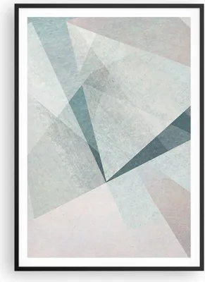 Produktbild von Gerahmtes Poster - Schwarzer Rahmen - Abstraktion modern - 70x100 cm - Wand Bild - Wanddeko - Wandbilder - Kunstposter - Wandposter - Bilderrahmen - Bilder - Kunstdruck - Wandbild - P2BPA70x100-3947