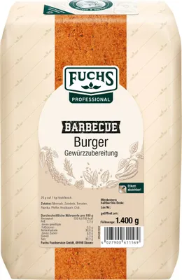 Zdjęcie produktu dla Fuchs Foodservice BBQ Burger pakiet przypraw 1400g
