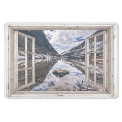 Produktbild von MuchoWow® Mauspad Mousepad Durchblick - Berge - Stein 27x18 cm - Mousepads - Maus Mat - Pad - Mausunterlage - Büroartikel - Desk Matten