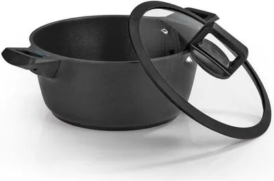 Produktbild von N8WERK Aluguss-Kochtopf 24 cm - N8WERK Heat Indicator - Midnight Edition
