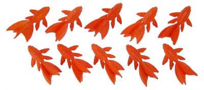 Produktbild von 10x Fisch Aufstellfigur Tierfigur Miniblings Kampffisch Goldfisch Fische 4 5cm