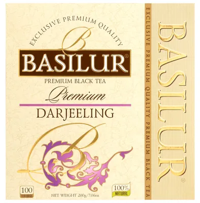 Zdjęcie produktu dla Herbata czarna Basilur Premium Darjeeling - 100 x 2 g