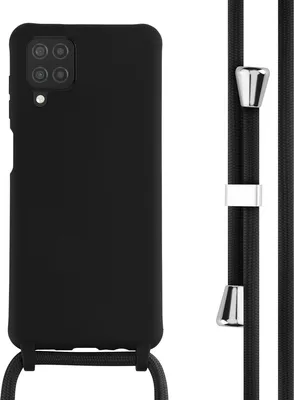 Produktbild von imoshion SilikonHülle mit Band Samsung Galaxy A12 - Schwarz