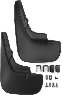 Produktbild von FROSCH Passgenaue Gummi Schmutzfänger Spritzschutz Kotflügel Vorne kompatible mit SKODA Yeti, 2014->, SUV 5 Türen, 2 Teileg mit Befestigung