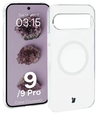Produktbild von Handyhülle mit Magnetring für Google Pixel 9 / 9 Pro, Bizon Case CrystalO, Transparent