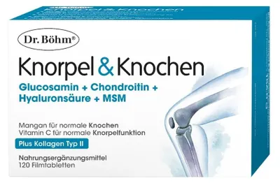 Immagine prodotto di Dott. Böhm, integratore per cartilagine e ossa, 120 compresse