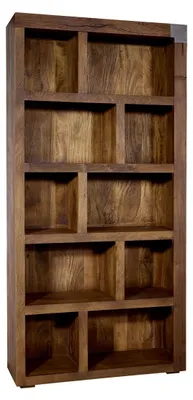 Immagine prodotto di MASSIVMOEBEL24 | scaffale in legno di Mango 100x35x204 marrone laccato AMSTERDAM #21