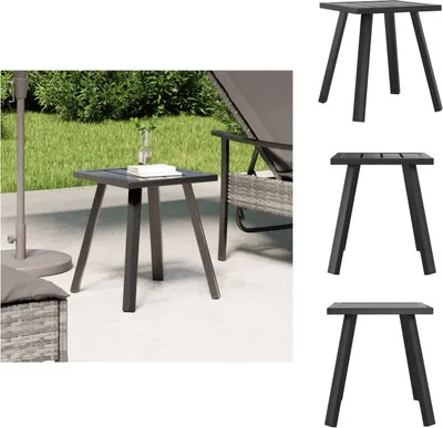 Image de vidaXL Table de jardin anthracite 34x34x38 cm Acier - Ensemble de meubles de jardin