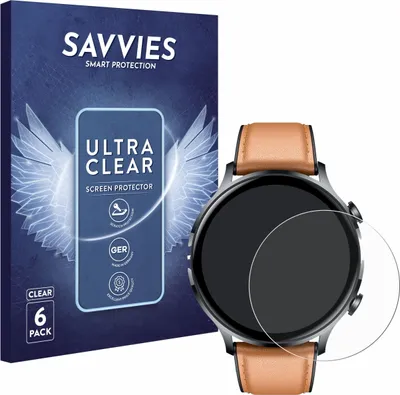 Produktbild von 6x Für NONGAMX Smartwatch 1.39" Schutzfolie Savvies Displayschutz Display Schutz Folie Klar Transparent
