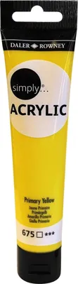 Produktbild von Daler-Rowney Simply Acrylic, 75 ml, Primärgelb