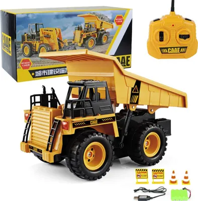 Obrázok produktu pre 1 Box 2.4g Diaľkové ovládanie Dump Truck Toy Highlift Engineering Vehicle Darček pre Detské auto