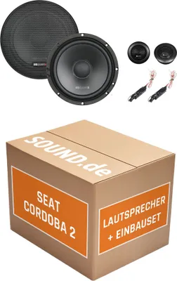 Produktbild von Lautsprecher Boxen MB Quart QS165 - 16,5cm Kompo Auto Einbauzuebehör - Einbauset passend für Seat Cordoba 2 6L - justSOUND