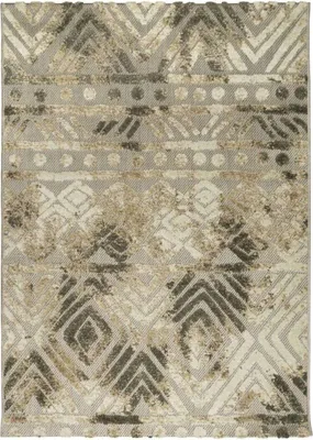 Immagine prodotto di Tappeto moderno per interni ed esterni, grigio e marrone, 160x230