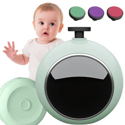 Produktbild von Elektrische Nagelfeile Baby Kinder Nagelschleifer Batteriebetrieben 3 Aufsätze Leise Sicher Tragbar Zufällige Farbe Weiß Grün Gelb