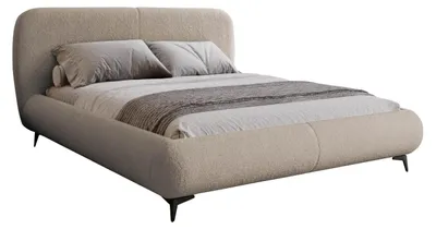 Produktbild von MIRJAN24 Polsterbett mit Bettkästen Moe, Schlafzimmer Ehebett, Dopelbett, (Farbe: Coral 50, Größe: 160x200 cm)