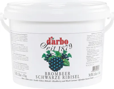 Produktbild von Darbo Brombeer Schwarze Ribisel (Johannisbeeren) Fruchtaufstrich passiert 5000g