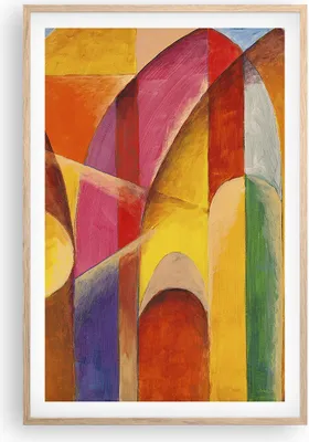 Produktbild von Gerahmtes Poster - Rahmen in heller Eiche - Abstraktion modern - 61x91,5 cm - Wand Bild - Wanddeko - Wandbilder - Wandposter - Bilderrahmen - Bilder - Kunstdruck - Wandbild - P2NPA61x91-3619
