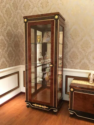 Produktbild von Vitrine Schrank Vitrinen Wohnzimmer Schau Schränke Design Barock Rokoko E69 Neu