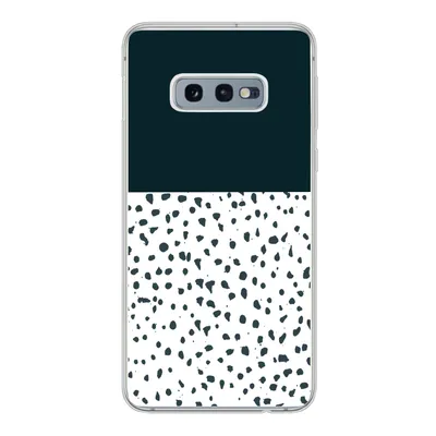 Produktbild von MuchoWow® Handyhülle Schutzhülle Hülle für Samsung Galaxy S10e Polka dots - Schwarz - Weiß Silikon Softcase Handy Hülle - Handy