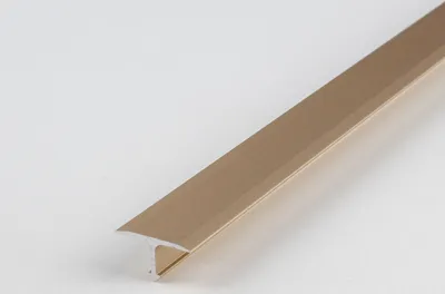 Produktbild von PROVISTON Bauprofil | 7 x 14 x 2500 mm | T-Profil Montageprofil Metallprofil Bodenprofil Aluminium eloxiert Bronze Hell