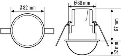 Produktbild von ESYLUX PD-CE 360/24 Slave, Zimmerdecke, Drinnen, Weiß, IP40, 30 - 300 s, 3 m