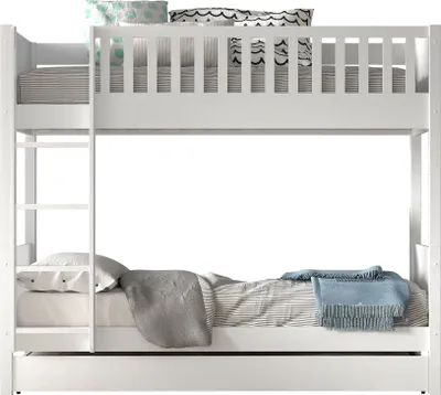 Produktbild von Etagenbett >SCOTT< in Weiß - 207,6x175,4x104,9 (BxHxT)