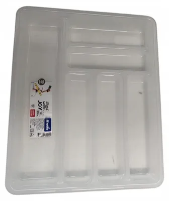 Obrázok produktu pre Rotho Basic, Organizér, Tácka, Zásuvka do skrinky, Príbory, Priehľadná, Polypropylén (PP)