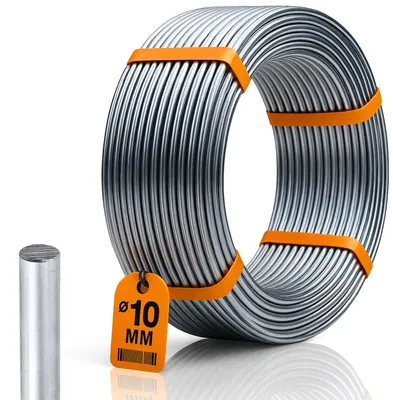 Immagine prodotto di Haus-Held Conduttore tondo per parafulmine AlMgSi 10 mm, 75 m
