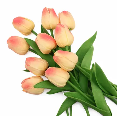 Productafbeelding van Set Van 15 Kunstbloemen: Boekiet Van Realistische Rozen, Oranje, AI-gegenereerde afbeelding