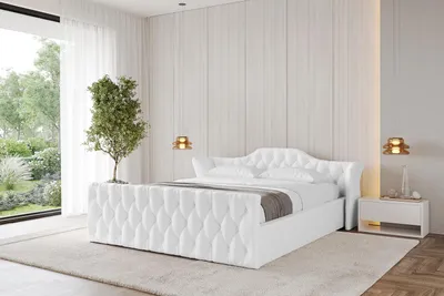 Produktbild von ALTDECOR Polsterbett mit Bettkasten - ZORAN-Z-v1 - 140x200 - Weiß - Bett mit Matratze H3/H4, Kopfteil und Fußteil, Boxbett, Doppelbett mit Stauraum