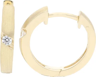 Produktbild von Creolen Gold 333 Zirkonia JL10-06-2678 JuwelmaLux