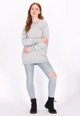 Image de Pull à capuche pour femme SAPORTA - gris chiné, taille M