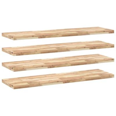 Image de vidaXL Étagères flottantes 4 pcs. 160x40x4 cm Bois massif acacia non traité