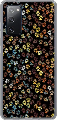 Produktbild von MuchoWow® Handyhülle Schutzhülle Hülle für Telefoonhoesje Samsung Galaxy S20 FE Muster - Hunde - Pfoten - Jungen - Mädchen - Kinder - Kinder Silikon Softcase Handy Hülle - Abdeckung