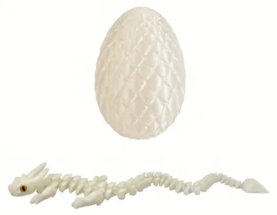 Produktbild von Raptor 3D Drache im Ei beweglich Gelenkdrache Kristalldrache Spielzeug, KI-generiertes Bild