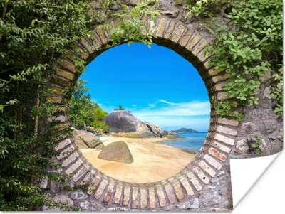 Produktbild von MuchoWow® Poster Sommer - Strand - Aussicht - Tropisch 160x120 cm - Foto Plakat