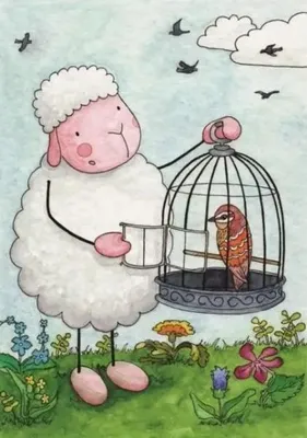 Image de Carte postale avec coloriage - « Il libérera les opprimés » - Katarzyna Rymorz