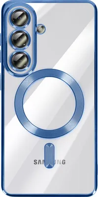 Produktbild von Avizar, MagSafe Hülle Galaxy S26 stoßfest Chromrand, Blau