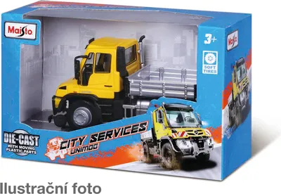 Immagine prodotto di Maisto - Unimog City Servise, assortimento, scatola per finestre