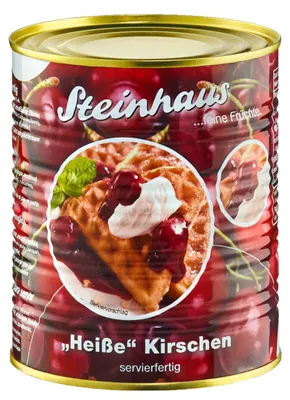 Image de Steinhaus Heiße Kirschen fruits fins prêts à servir en boîte 850ml