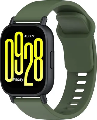 Produktbild von Bizon Strap Uhr Silikon Xiaomi Redmi Watch 5 Lite / 5 Active dunkelgrün