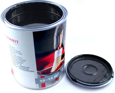 Productafbeelding van Case IH, lakmat zwart, RAL 9005. Vanaf 1985. WILCKENS GRANIT, 1 liter, verpakking