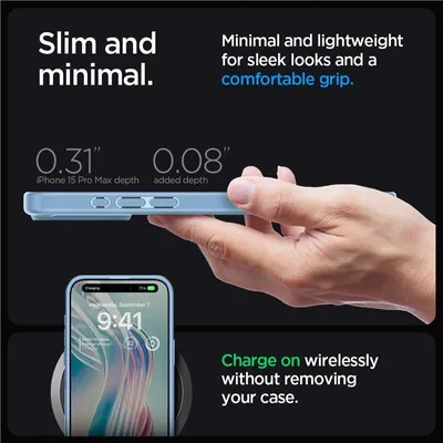 Image de Spigen Ultra Hybrid Coque iPhone 15 Pro Max Sierra Blue