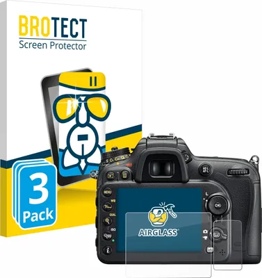 Produktbild von 3x BROTECT Schutzglas für Nikon D7200 Schutzfolie Panzer Folie Glas Display Schutz klar
