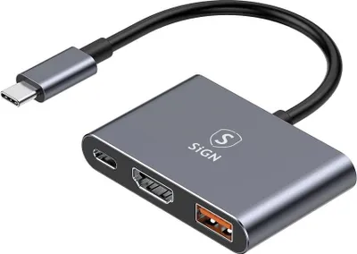 Obrázok produktu pre SiGN USB-C Hub na USB-A 3.0 / USB-C PD 100W / HDMI 4K@30Hz